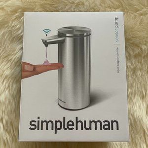 Simplehuman Brushed SS Liquid Soap Dispenser,  NIB